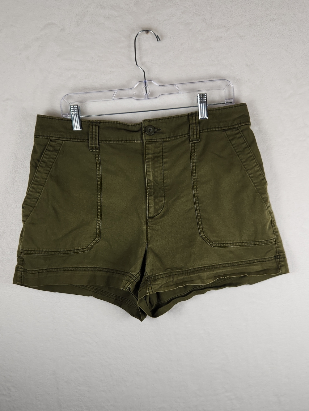 Olive Green Shorts High Rise OG Chino Old Navy Shorts Women's Size L
